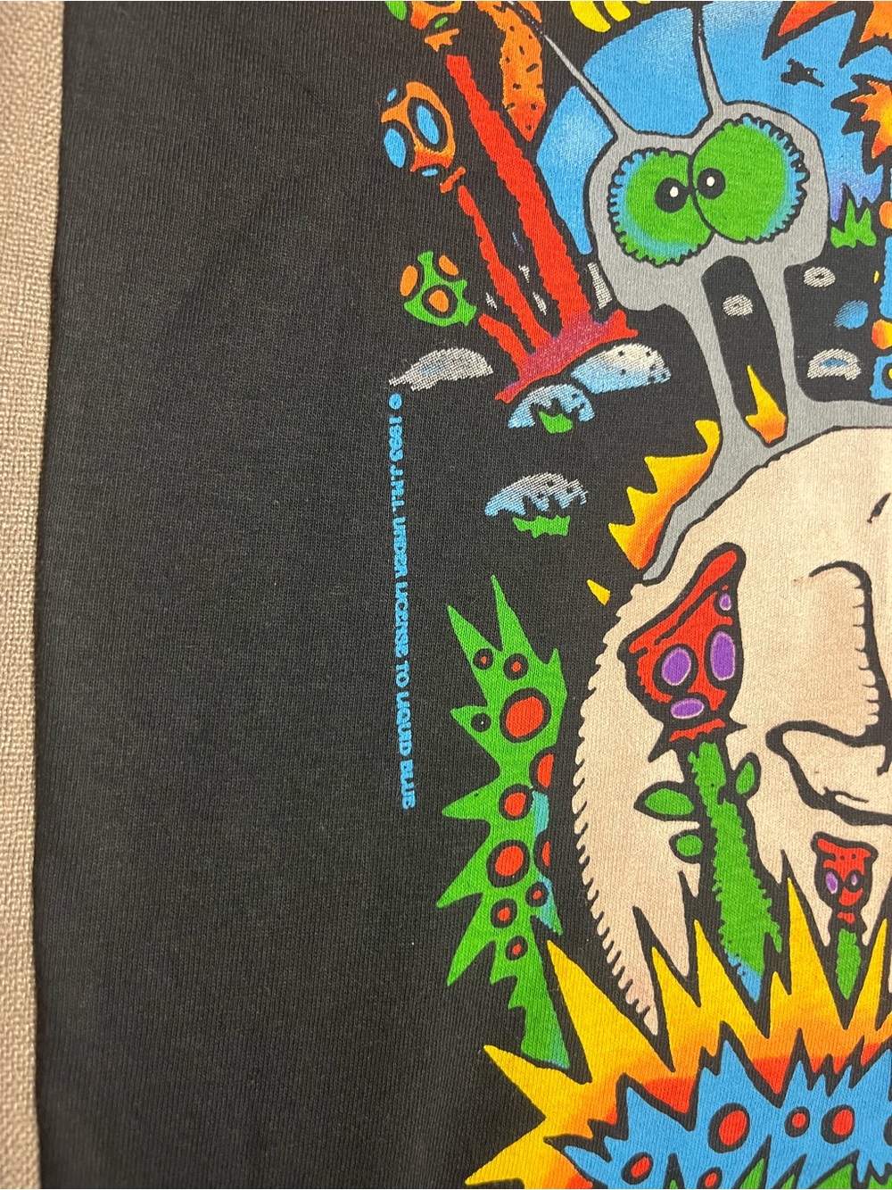 Zidzoii Joey Mars Black T- Shirt (AOP) - Picture 8 of 15